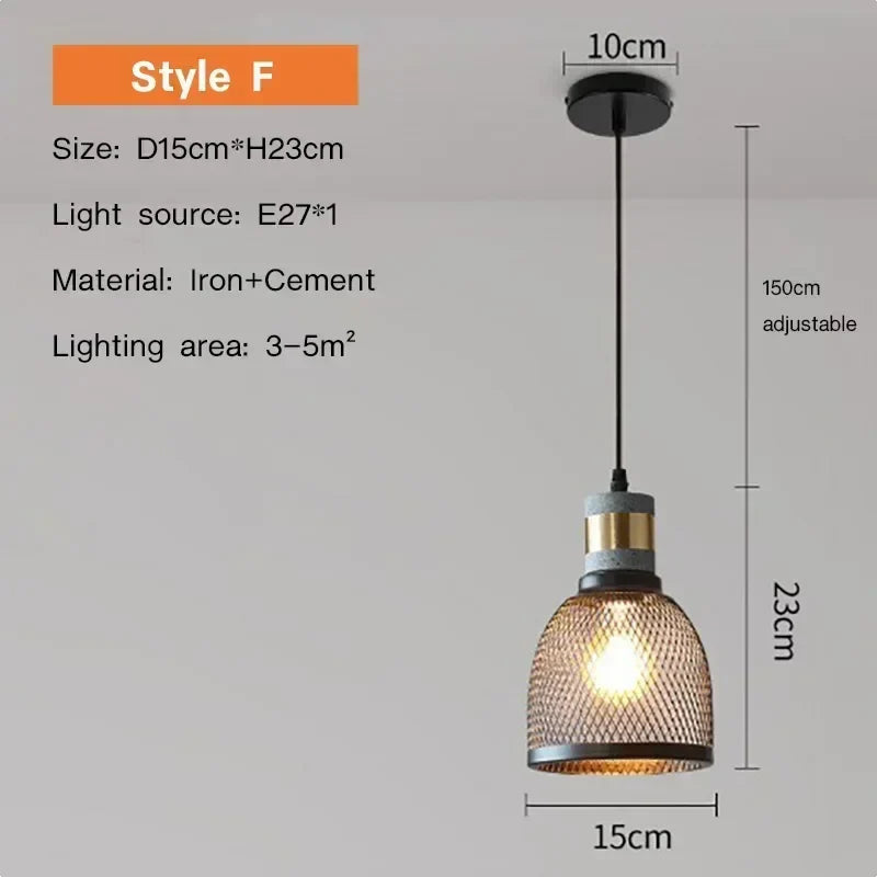 Luxorion | Retro Hängelampe im amerikanischen Landhausstil