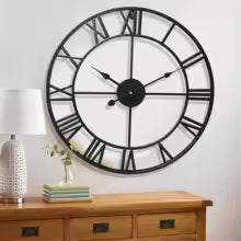 Rustora | Vintage Wanduhr im Antik-Rost-Look
