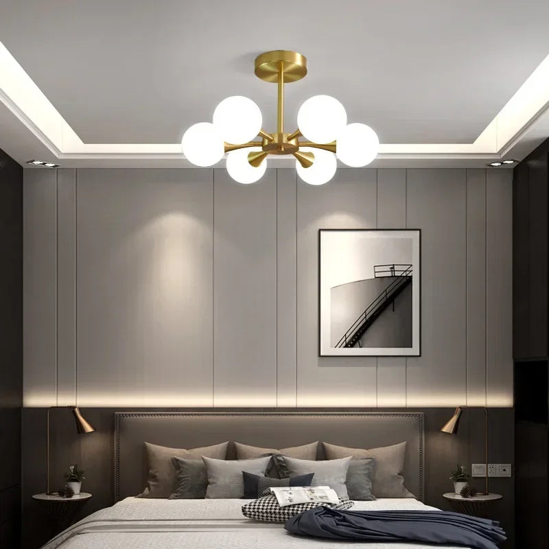 Lunavoire Sphere | LED-Deckenleuchte mit Glaskugel für Wohn- und Schlafzimmer