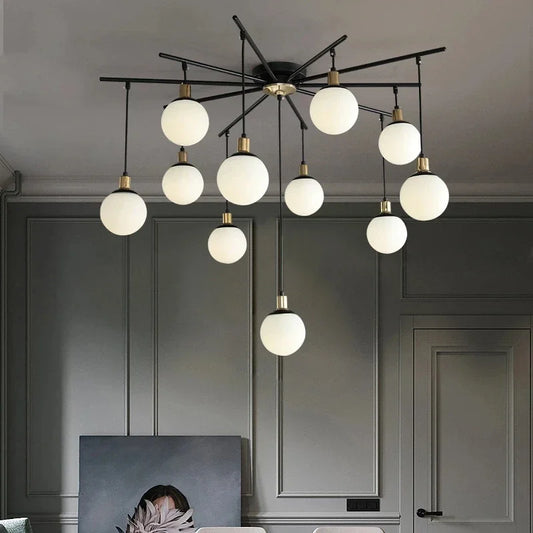 Ignatia | Skandinavischer Vintage-LED-Kronleuchter für das Wohnzimmer