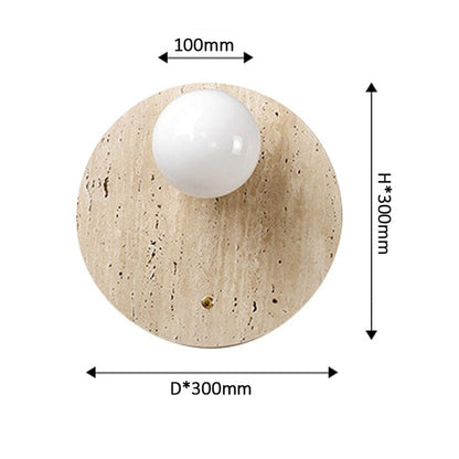 Wabi-Sabi wandlamp natuurtint – minimalistische lamp met warm licht
