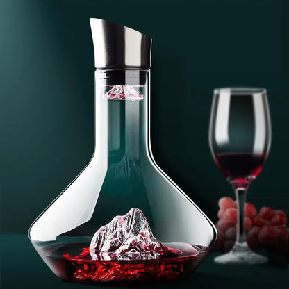 1500ml Iceberg Dekanter Kreatives Bleifreies Kristallmaterial Luxus Hochwertige Wohn-Rotwein Weine Verteiler Dekanter Weinkrug