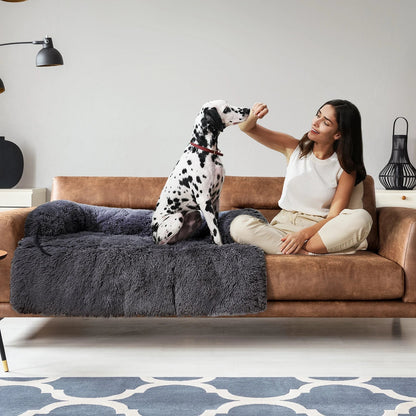 Pawz Road Fluffy Hundekissen | Sofa-Schutzkissen | Modular & Waschbar | Anti-Rutsch | Für Hunde jeder Größe