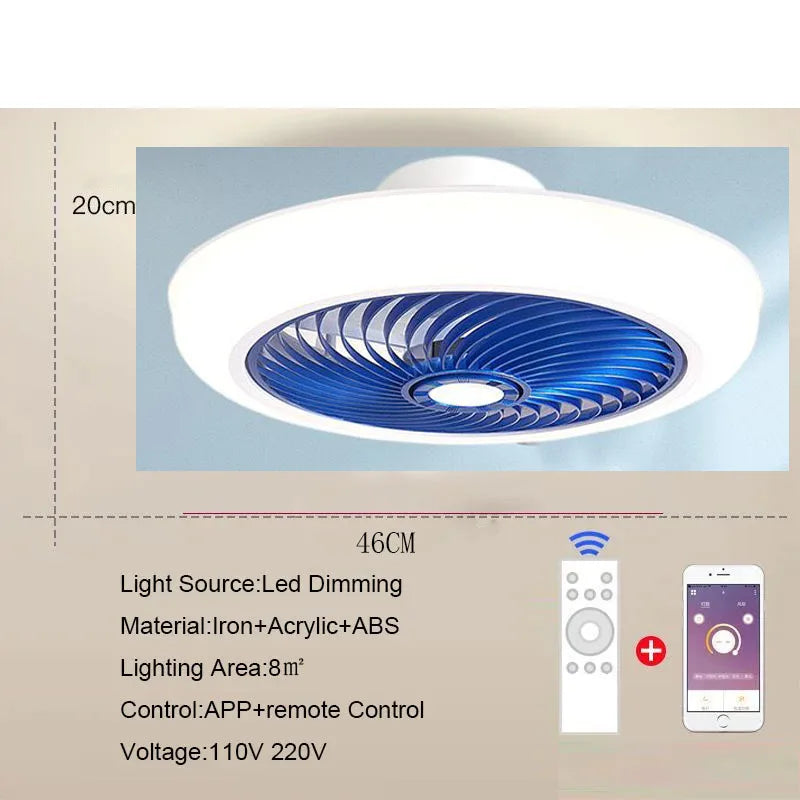 Aeralis Fold | Intelligenter Deckenventilator mit Licht & einziehbaren Flügeln – leise & fernsteuerbar