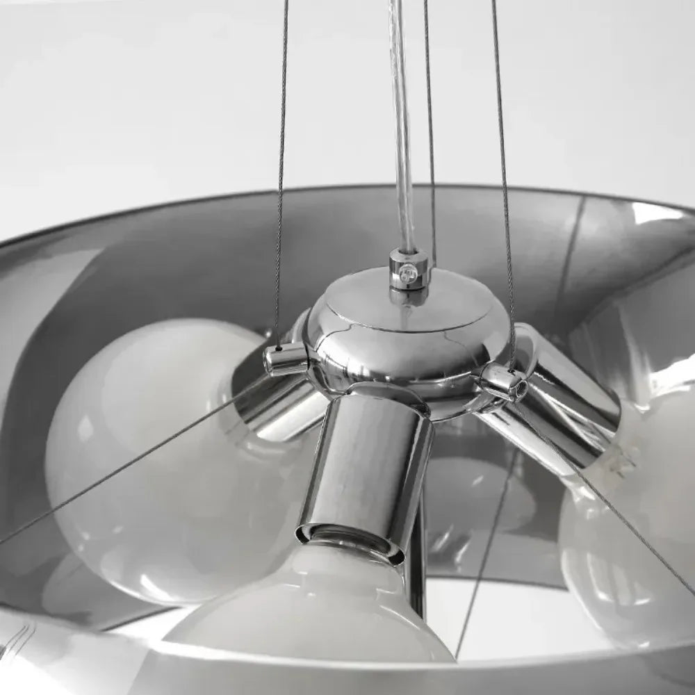 Aurion | Moderne Glas-LED-Hängeleuchte für Küche, Wohnzimmer und Esszimmer