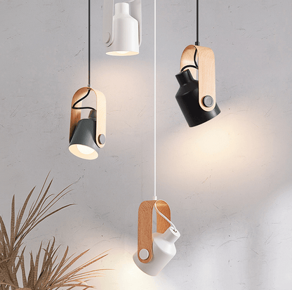 Nordevia | Pendelleuchte aus Holz und Metall im Nordic Design