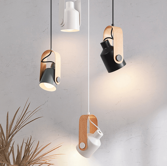 Nordevia | Pendelleuchte aus Holz und Metall im Nordic Design