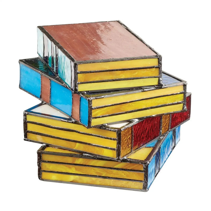Scriptoria Lumis | Tiffany Buchlampe aus Glas mit E27-Fassung