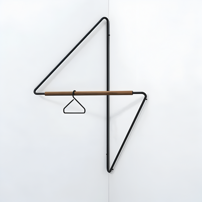 Triad – Geometrischer Garderobenständer aus Metall | Vielseitige Mehrzweck-Garderobe