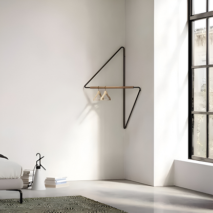 Triad – Geometrischer Garderobenständer aus Metall | Vielseitige Mehrzweck-Garderobe
