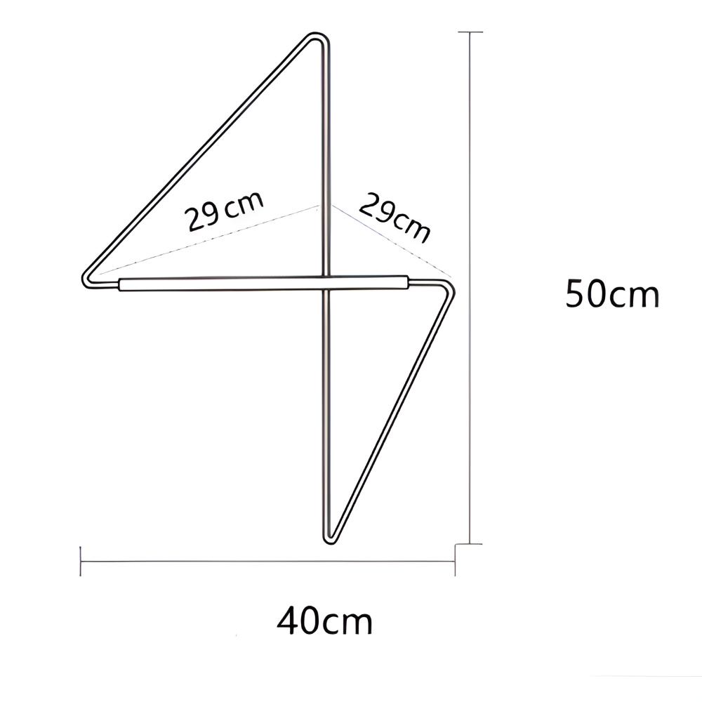 Triad – Geometrischer Garderobenständer aus Metall | Vielseitige Mehrzweck-Garderobe
