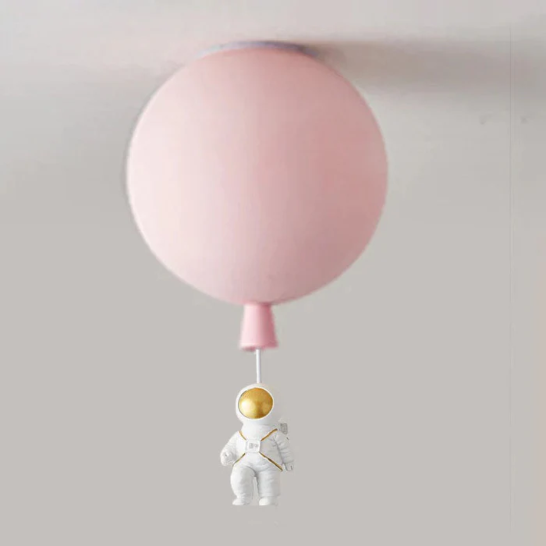 Stellari Orbit | verspielte LED-Deckenleuchte für Kinderzimmer im Astronauten-Design