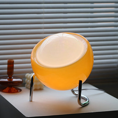 Bauvara Light | LED-Tischlampe im Bauhaus-Stil mit Glas-Schirm