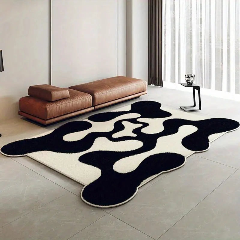 WaveLoom | Teppich im minimalistischen Wellen-Design | Weich & pflegeleicht | Premium-Polyester