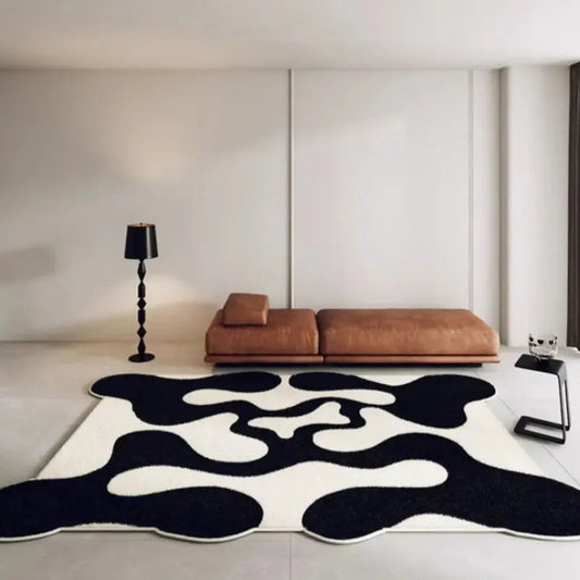 WaveLoom | Teppich im minimalistischen Wellen-Design | Weich & pflegeleicht | Premium-Polyester