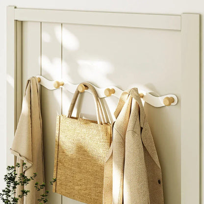 Wandgarderobe mit Kreativem Wellenhaken – Bohrfreie Montage