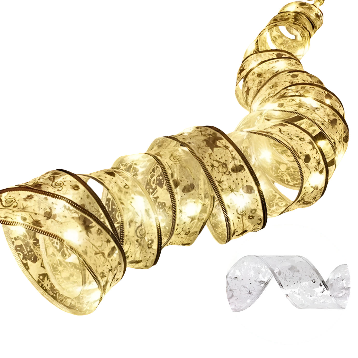 Weihnachtsgirlande mit Lichtern | LED Weihnachtsdeko für Fenster & Wohnzimmer | Warmweiß & Multicolor | 5 m / 10 m