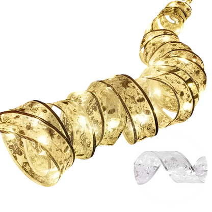 Weihnachtsgirlande mit Lichtern | LED Weihnachtsdeko für Fenster & Wohnzimmer | Warmweiß & Multicolor | 5 m / 10 m