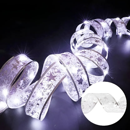 Weihnachtsgirlande mit Lichtern | LED Weihnachtsdeko für Fenster & Wohnzimmer | Warmweiß & Multicolor | 5 m / 10 m