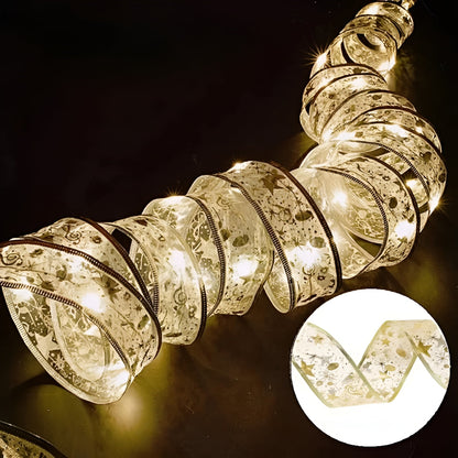 Weihnachtsgirlande mit Lichtern | LED Weihnachtsdeko für Fenster & Wohnzimmer | Warmweiß & Multicolor | 5 m / 10 m