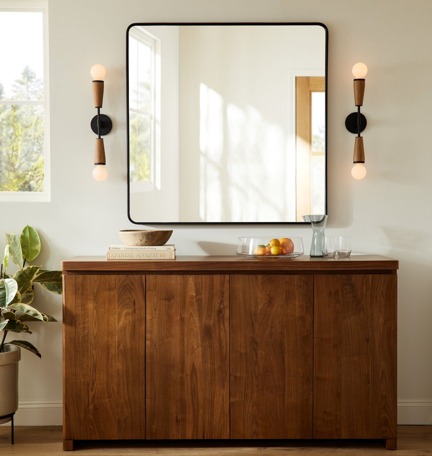 Zweiflammige glazen wandlamp – elegant retrodesign met metaal & E27-fitting