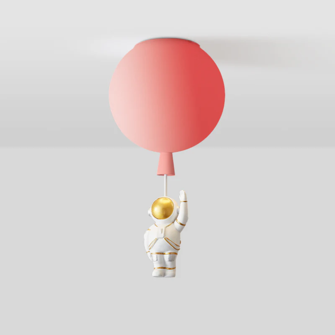 Stellari Orbit | verspielte LED-Deckenleuchte für Kinderzimmer im Astronauten-Design