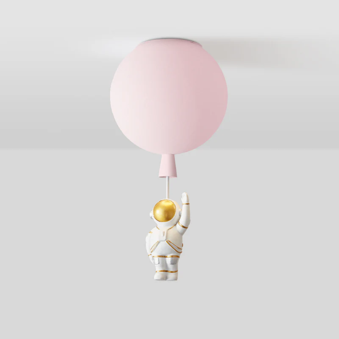 Stellari Orbit | verspielte LED-Deckenleuchte für Kinderzimmer im Astronauten-Design