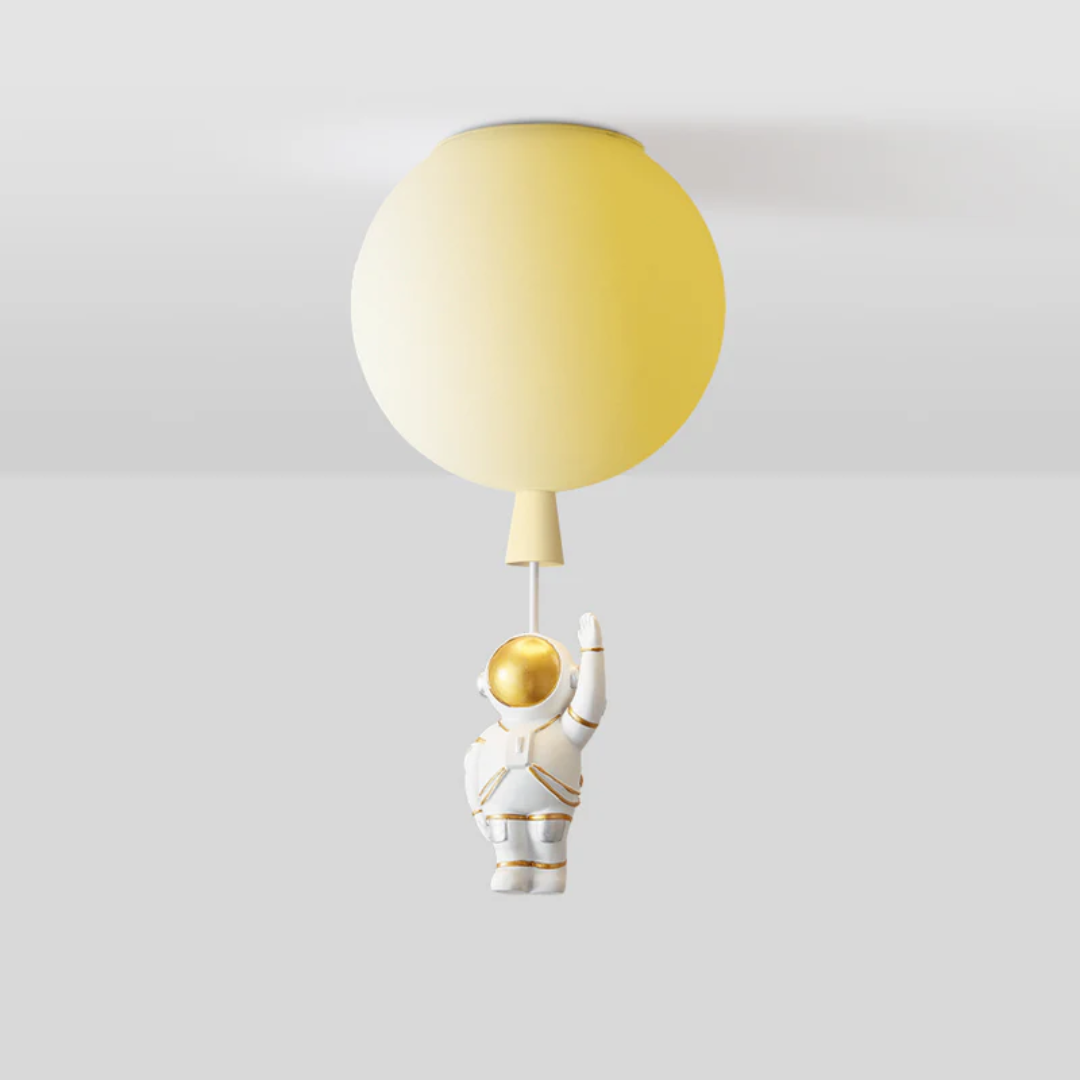 Stellari Orbit | verspielte LED-Deckenleuchte für Kinderzimmer im Astronauten-Design