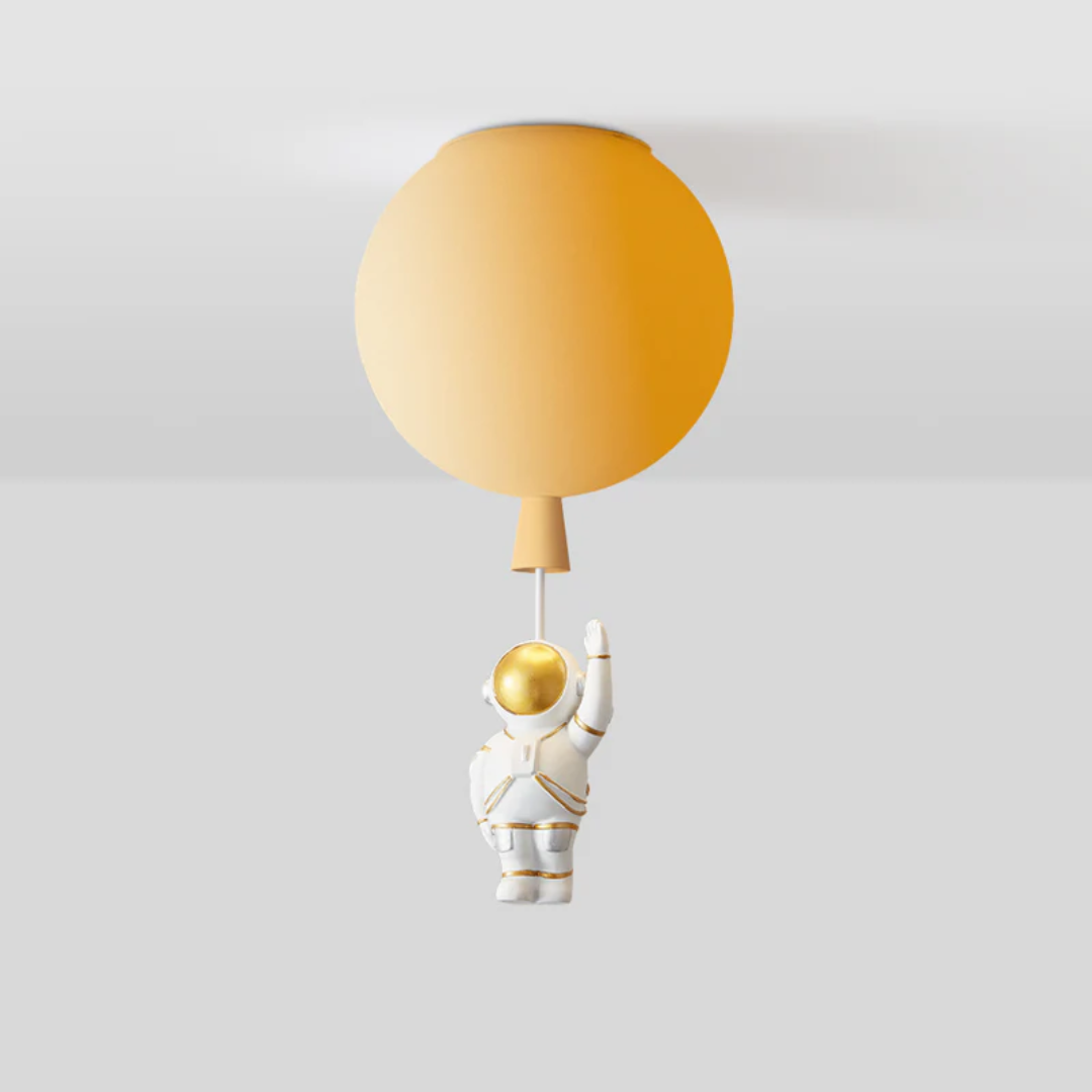Stellari Orbit | verspielte LED-Deckenleuchte für Kinderzimmer im Astronauten-Design
