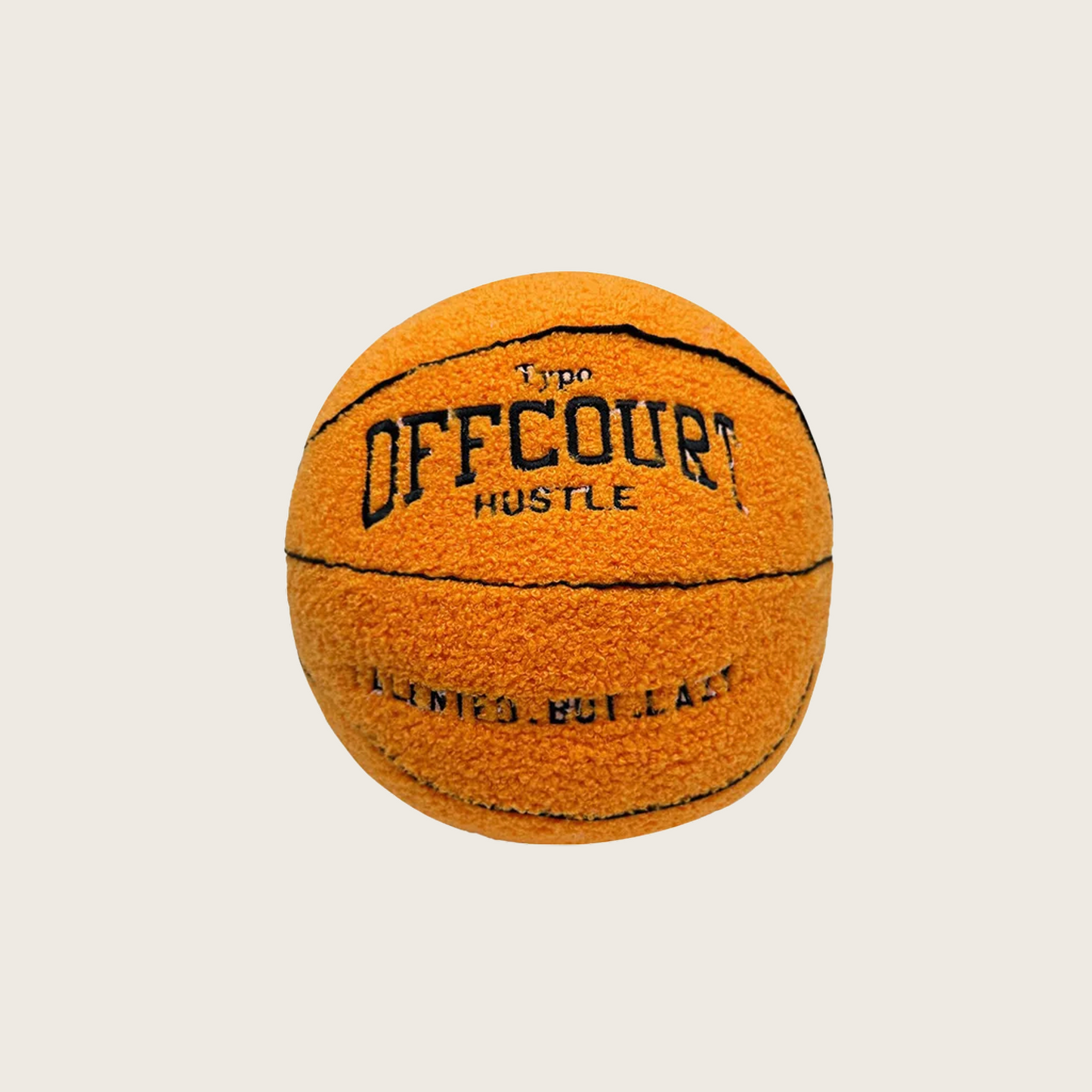 Velvo Dunk | Rundes Basketball-Kissen aus weichem Samt