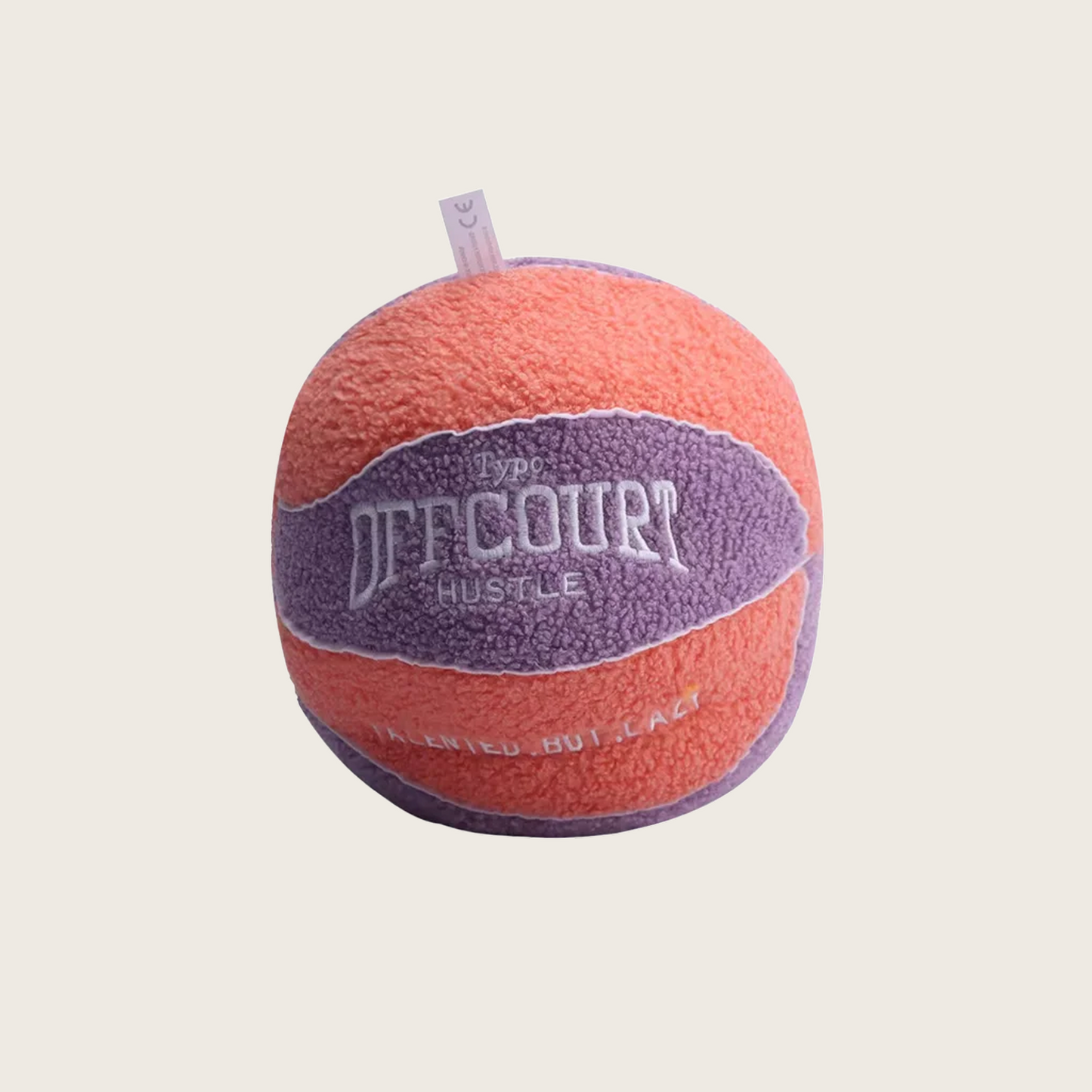 Velvo Dunk | Rundes Basketball-Kissen aus weichem Samt