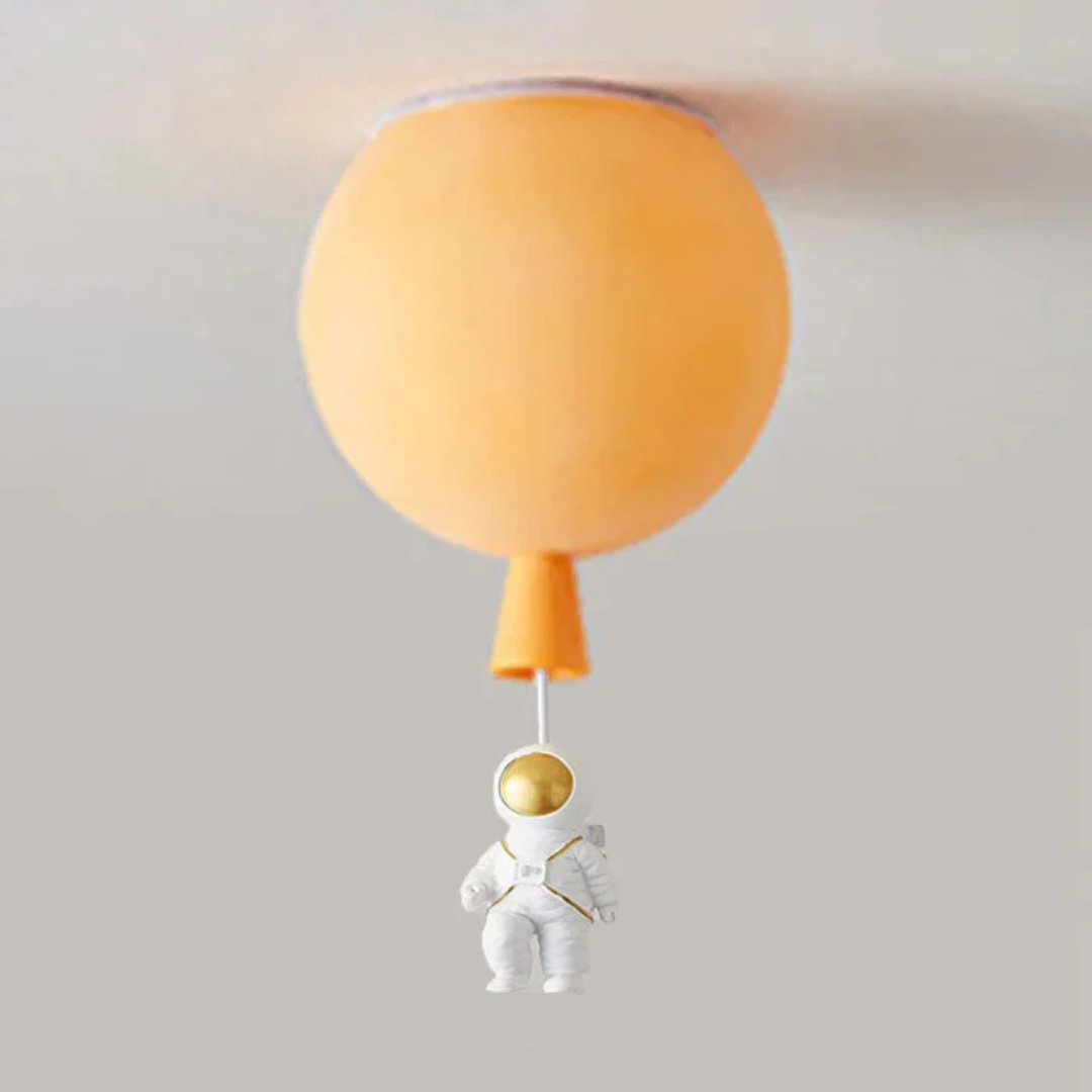 Stellari Orbit | verspielte LED-Deckenleuchte für Kinderzimmer im Astronauten-Design