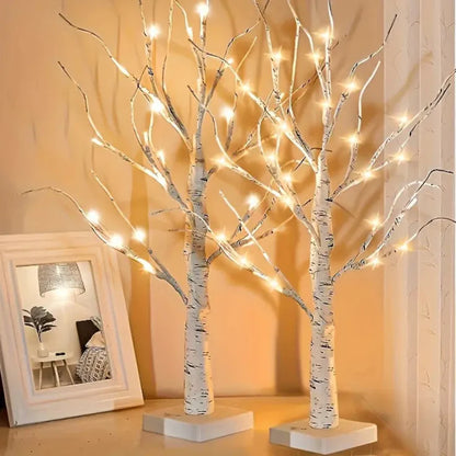 2-delige set LED berkenboom lampen (24 LEDs) – kerst- & decoratieverlichting