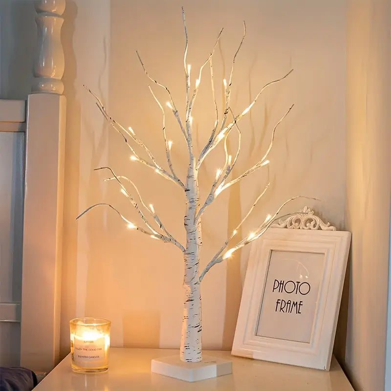 2-delige set LED berkenboom lampen (24 LEDs) – kerst- & decoratieverlichting