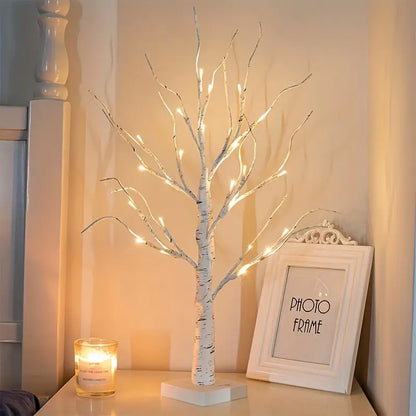 2-delige set LED berkenboom lampen (24 LEDs) – kerst- & decoratieverlichting