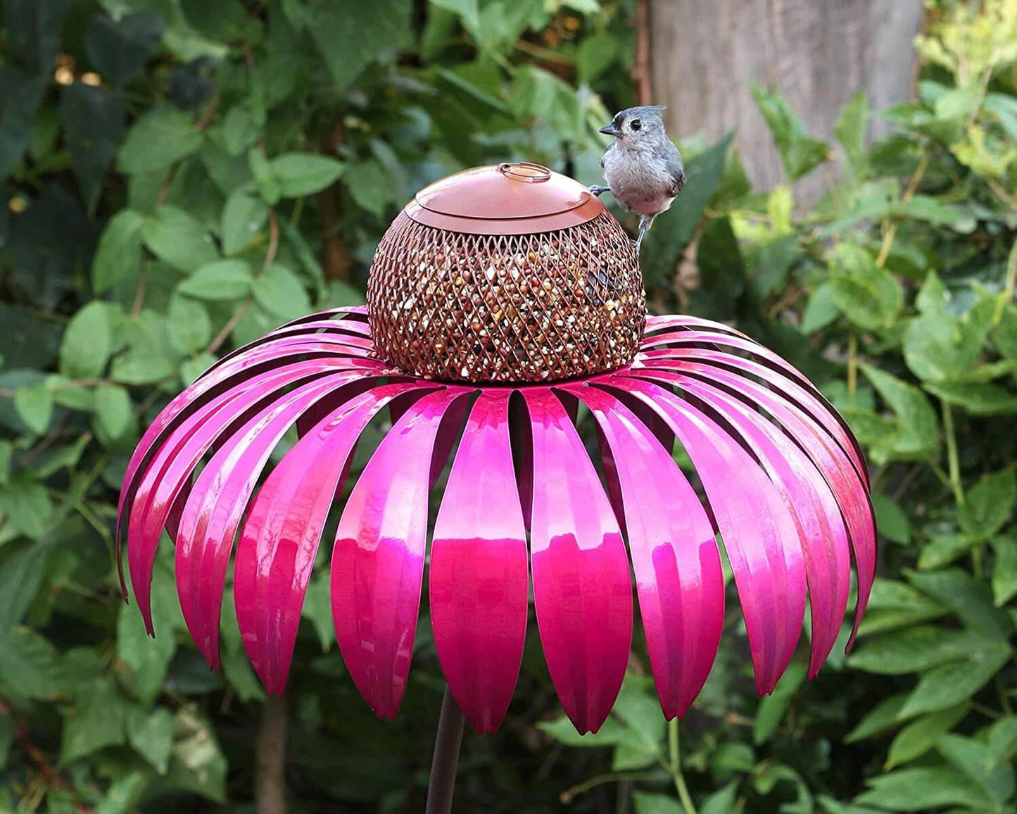 NaturNest™ | Hängendes Metall-Futterhaus im Blumendesign