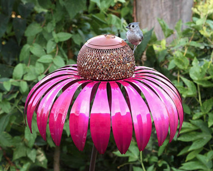 NaturNest™ | Hängendes Metall-Futterhaus im Blumendesign