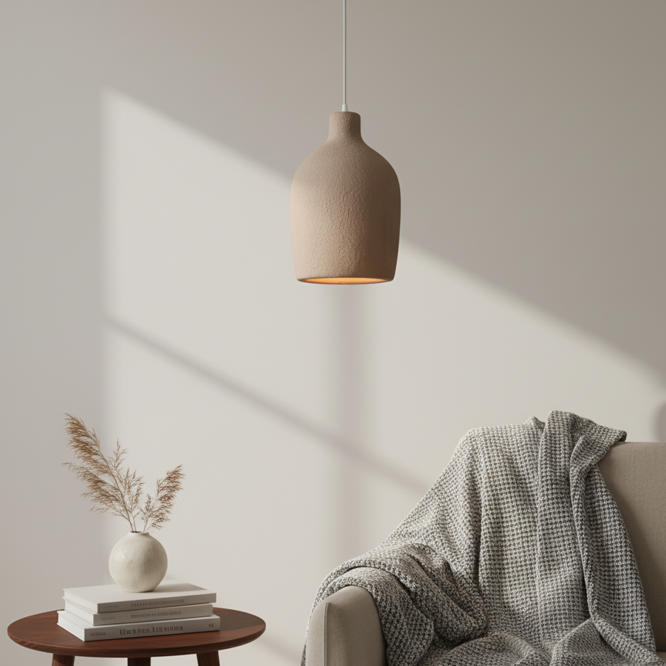 Halo Sabié | Design LED hanglamp in Wabi-Sabi stijl voor woonkamer &amp; eetkamer 