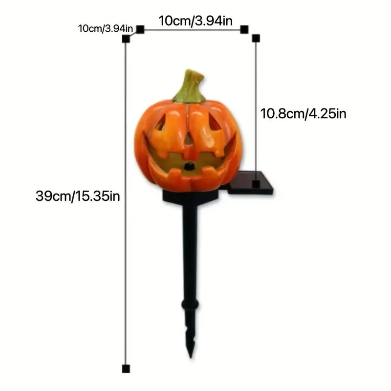 Halloween Solar Kürbis Lichter – Wetterfeste LED Gartenlampen für Außen & Partydeko