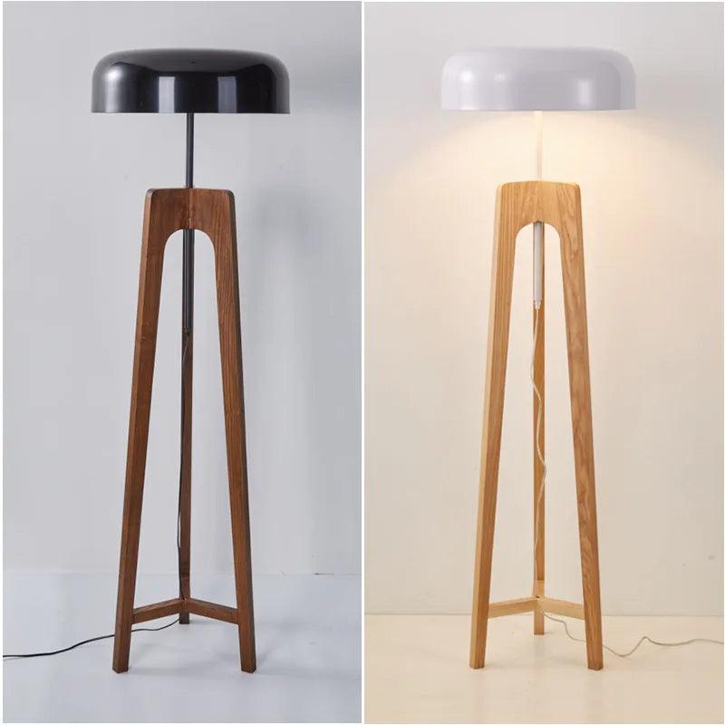 ArborLight | Holz-Dreibein-Stehleuchte | Art-Deco Design & Moderne LED-Beleuchtung für Wohnzimmer