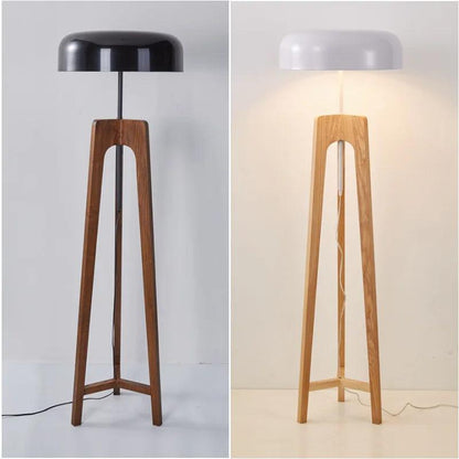 ArborLight | Holz-Dreibein-Stehleuchte | Art-Deco Design & Moderne LED-Beleuchtung für Wohnzimmer