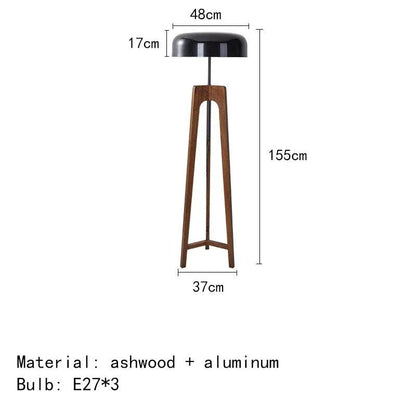 ArborLight | Holz-Dreibein-Stehleuchte | Art-Deco Design & Moderne LED-Beleuchtung für Wohnzimmer