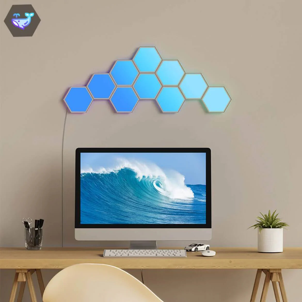 Lunexa Hexa | Modulare LED-Wandpaneele mit Touch- und Farbsteuerung