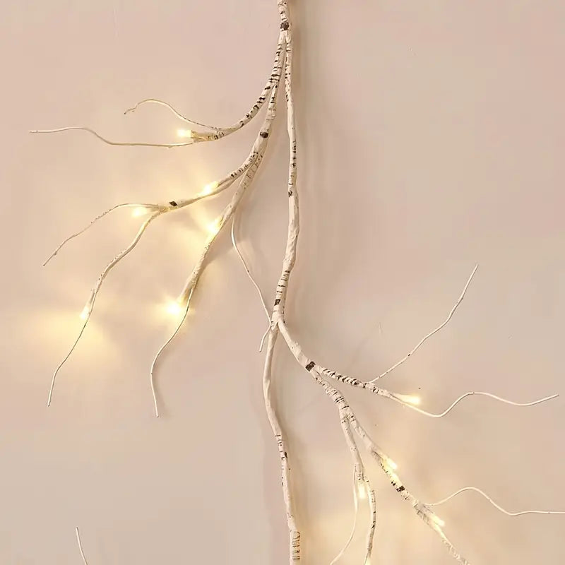 Halloween & Weihnachten LED Zweig Girlande – 180 cm Deko mit 48 LEDs & Timer
