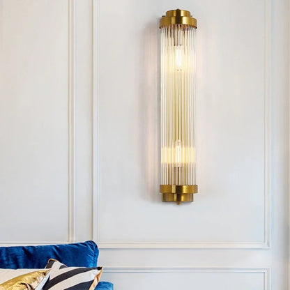 Kristall wandlamp goudglans – luxe wandlamp met kristallen en gouden afwerking
