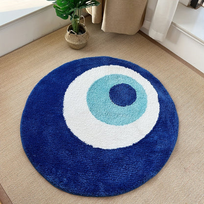 LunaWeave | Kreisförmiger Teppich mit Symbol | Spirituelles Design, weich & waschbar – Stilvolle Harmonie für Ihr Zuhause