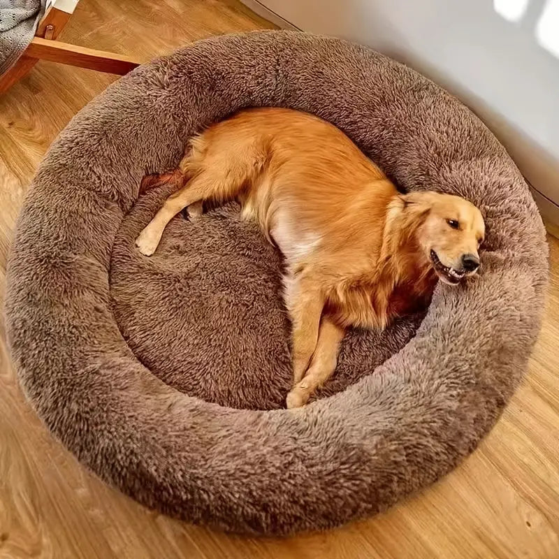 Mysa Beruhigendes Hundebett | Orthopädisch Komfort | Stresslindernd | Plüsch