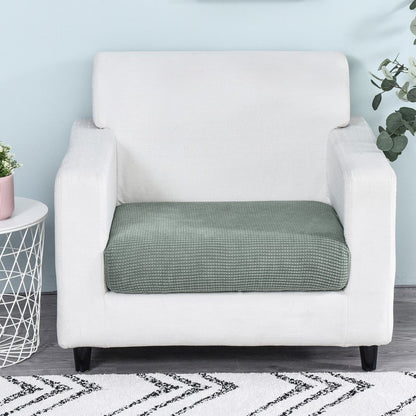 Velvona Form | Elastischer Jacquard-Sofabezug in Volltonfarbe für Eck- & Sitzpolster