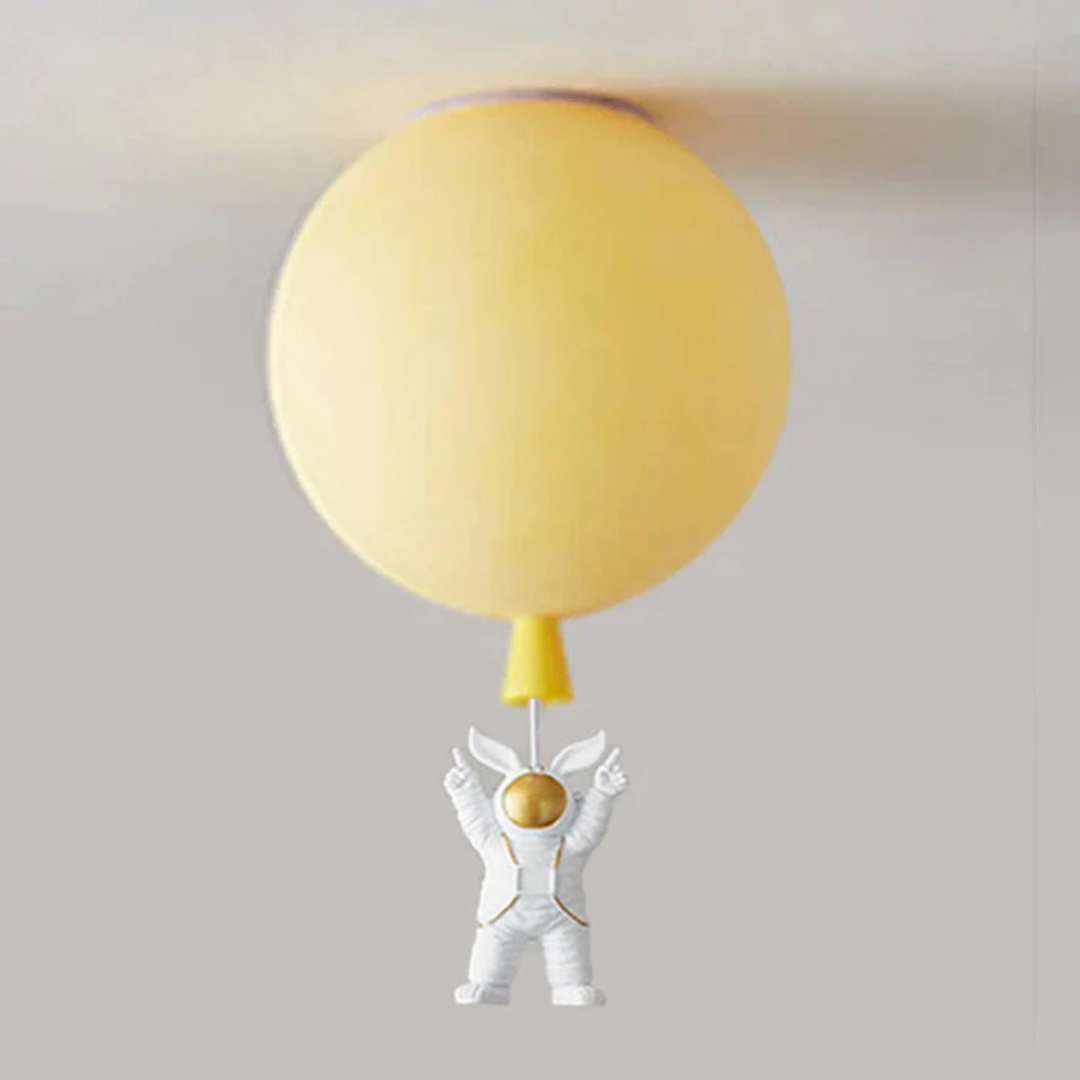 Stellari Orbit | verspielte LED-Deckenleuchte für Kinderzimmer im Astronauten-Design