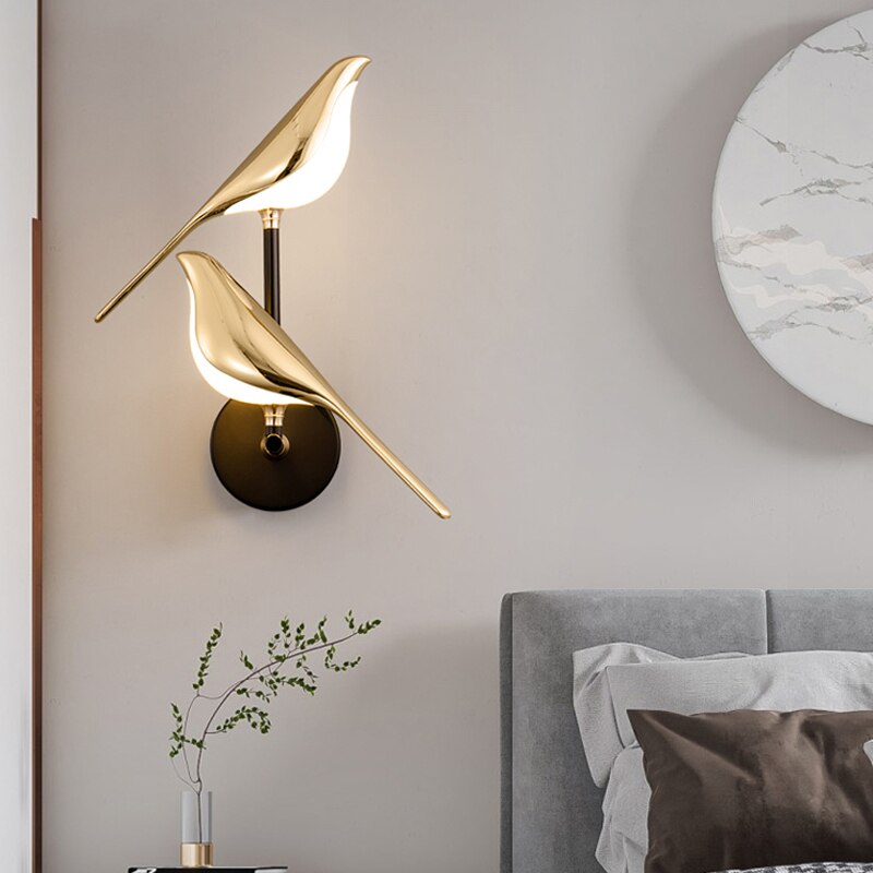 Avireo Lumis | dekorative LED-Wandlampe im Vogel-Design